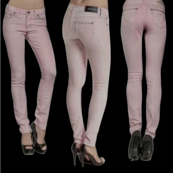 NWT Women's Affliction Raquel Maxine Pink Skinny Jeans - Picture 5 of 16